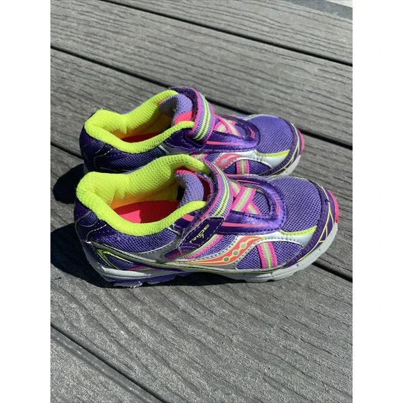 Saucony Sneaker Girls' Baby Ride Shoe (Toddler/Little Kid) * size 9.5 - Picture 2 of 9